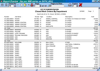 work order database